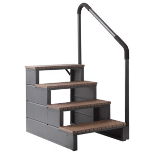 Treppe Farbe grau inkl. Handlauf